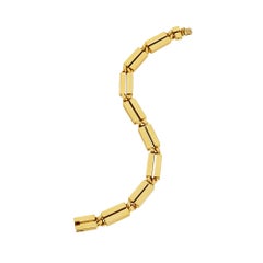 Van Cleef & Arpels Georges L'Enfant Rectangular Link Gold Vintage Bracelet