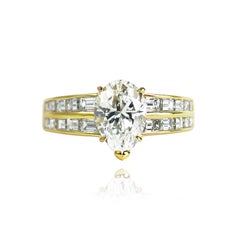 Van Cleef & Arpels GIA Certified 2.00 Carat E VS1 Pear Brilliant Diamond Ring