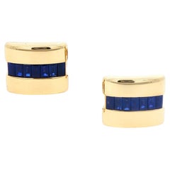 Van Cleef & Arpels Gold and Blue Sapphire Cufflinks