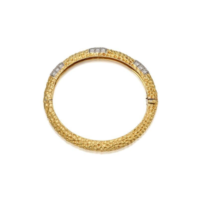 hammered van cleef bracelet