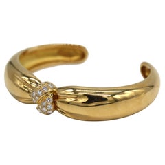Van Cleef & Arpels Gold and Diamond Bangle-Bracelet