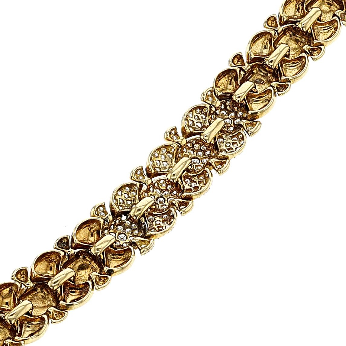 Van Cleef & Arpels Armband aus Gold und Diamanten, 18 Karat für Damen oder Herren