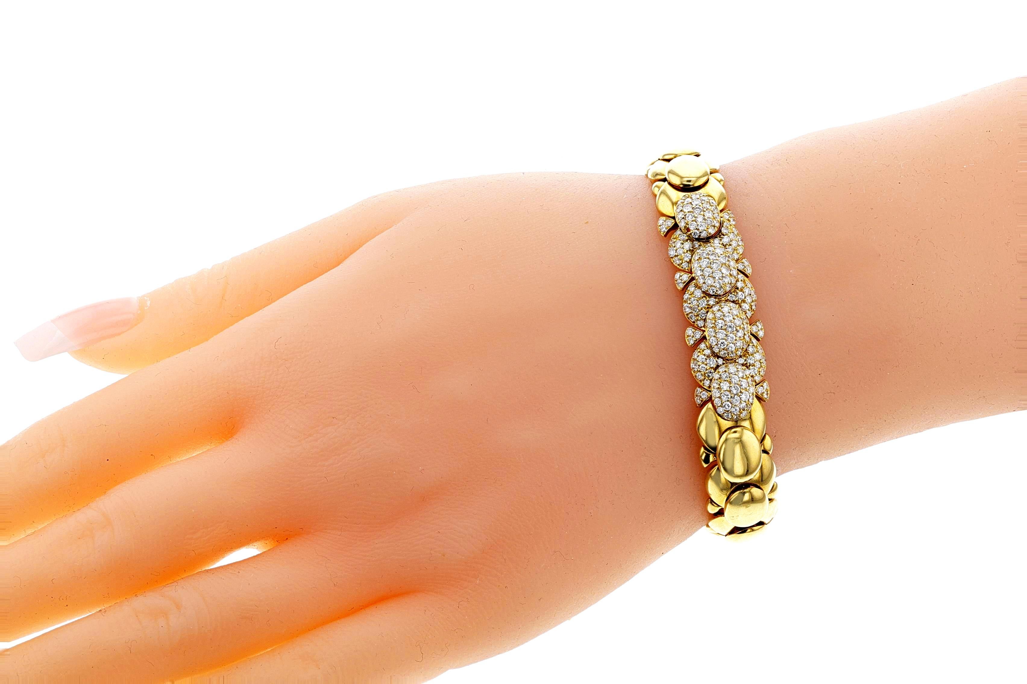 Van Cleef & Arpels Armband aus Gold und Diamanten, 18 Karat 2