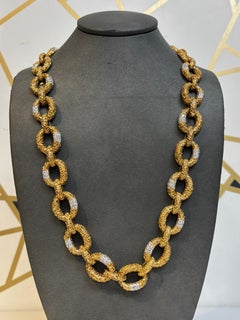 Van Cleef & Arpels Gold and Diamond 'Chevalerie' Necklace Bracelet Combination