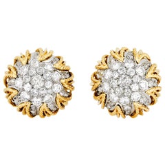  Van Cleef & Arpels Gold and Diamond Earrings