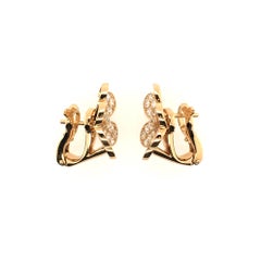 Van Cleef & Arpels Gold and Diamond Frivole Earrings
