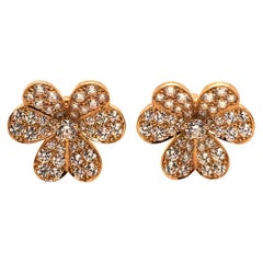 Van Cleef & Arpels Gold und Diamant Frivole Ohrringe