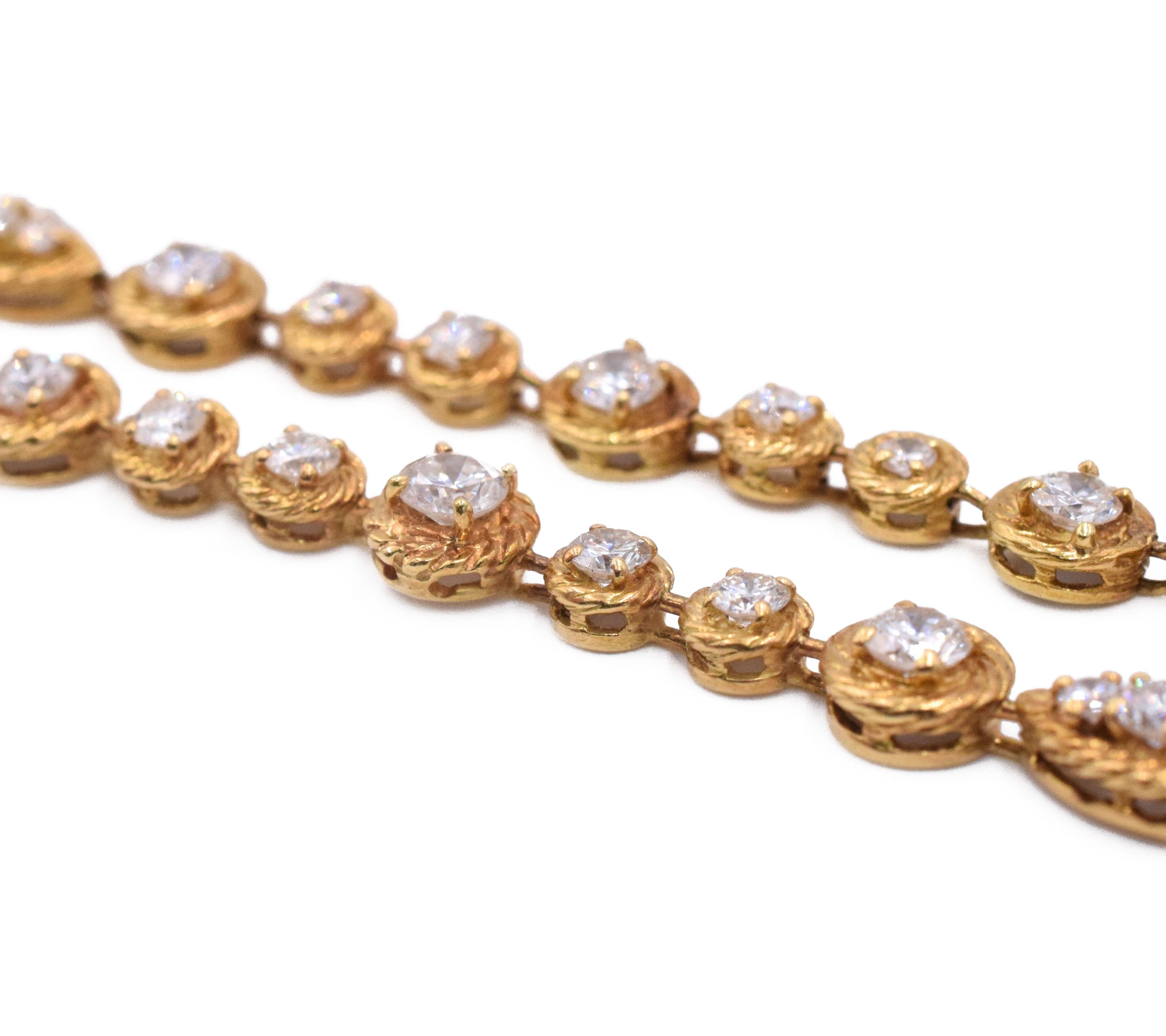 Artist Van Cleef & Arpels Gold and Diamond Necklace