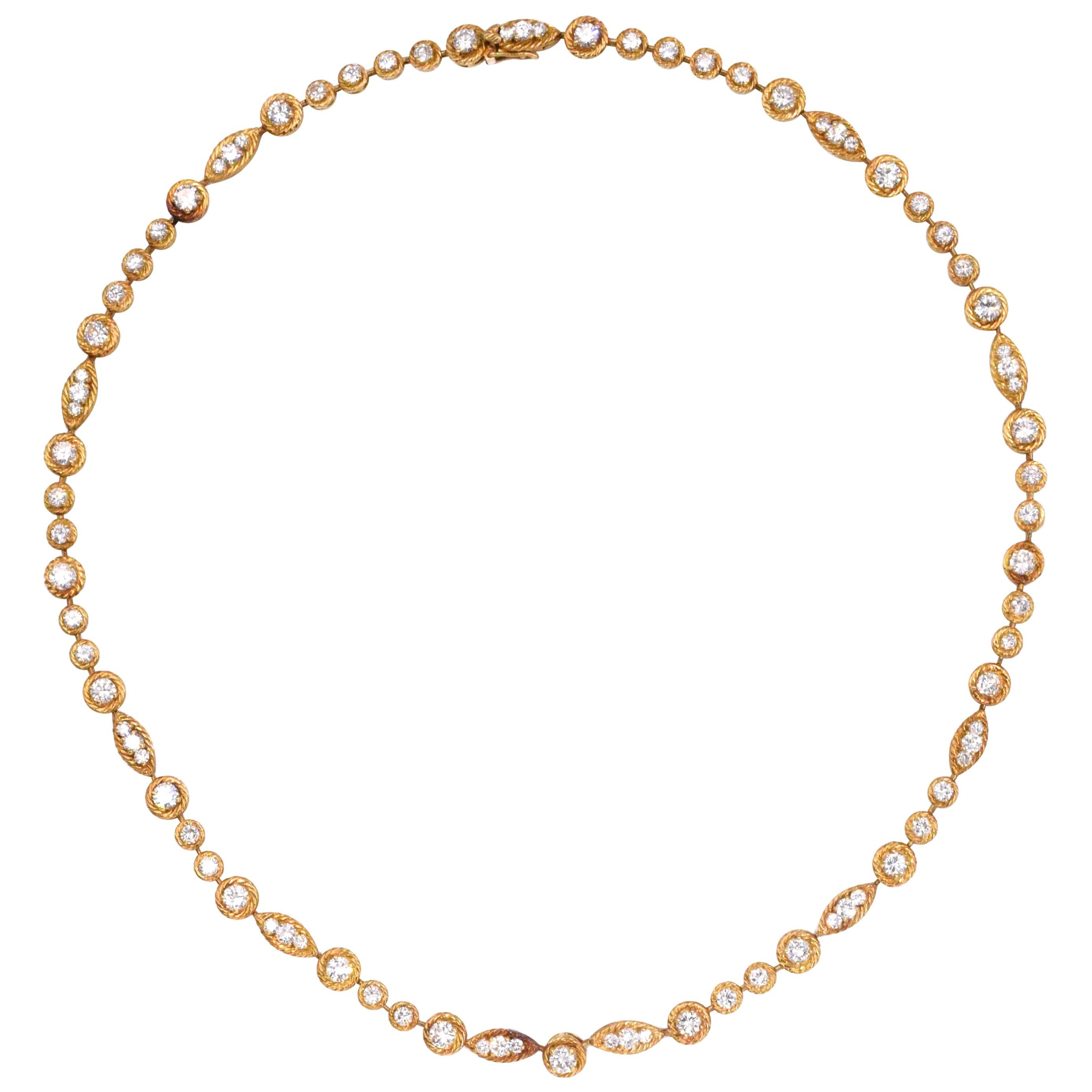 Van Cleef & Arpels Gold and Diamond Necklace