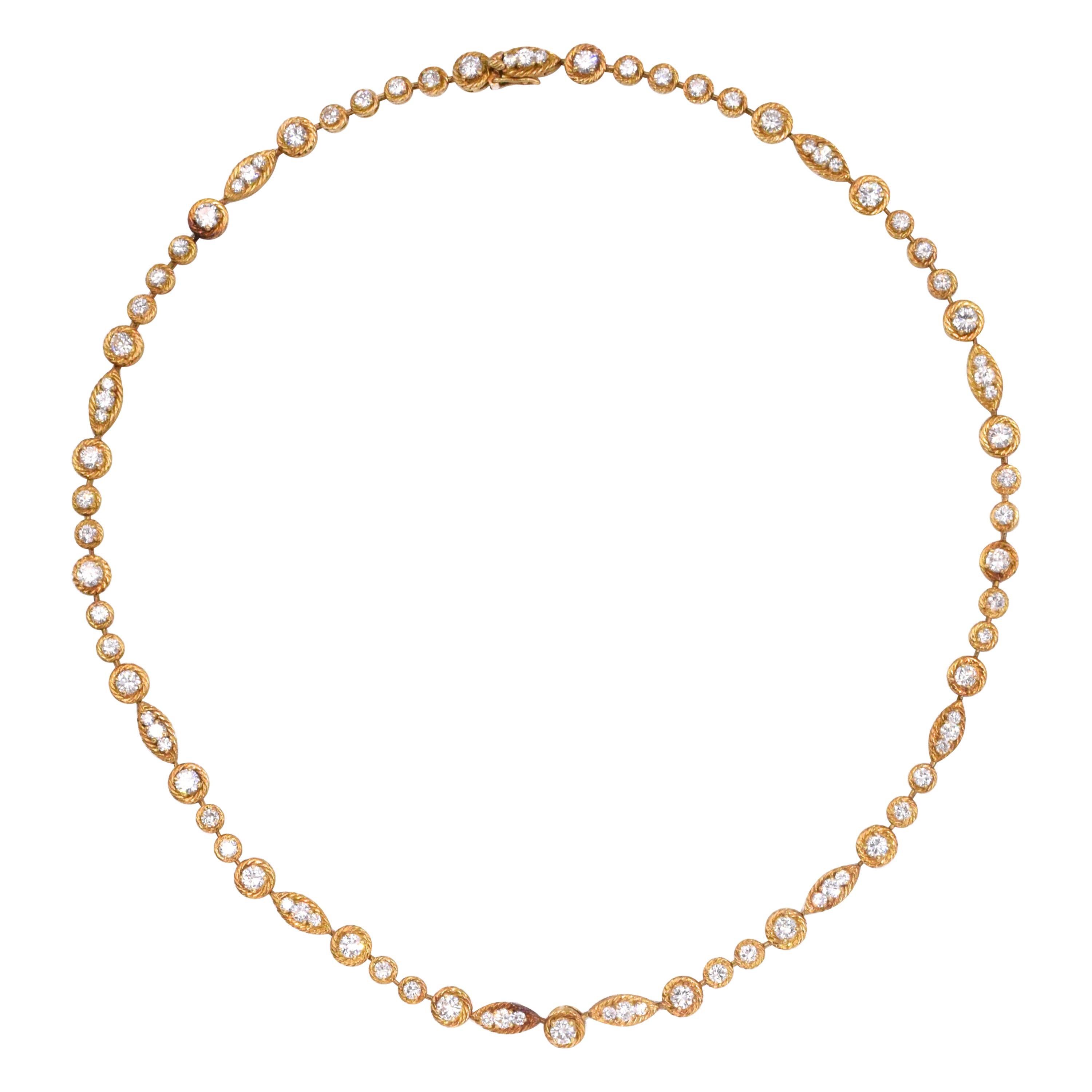 Van Cleef & Arpels Gold and Diamond Necklace