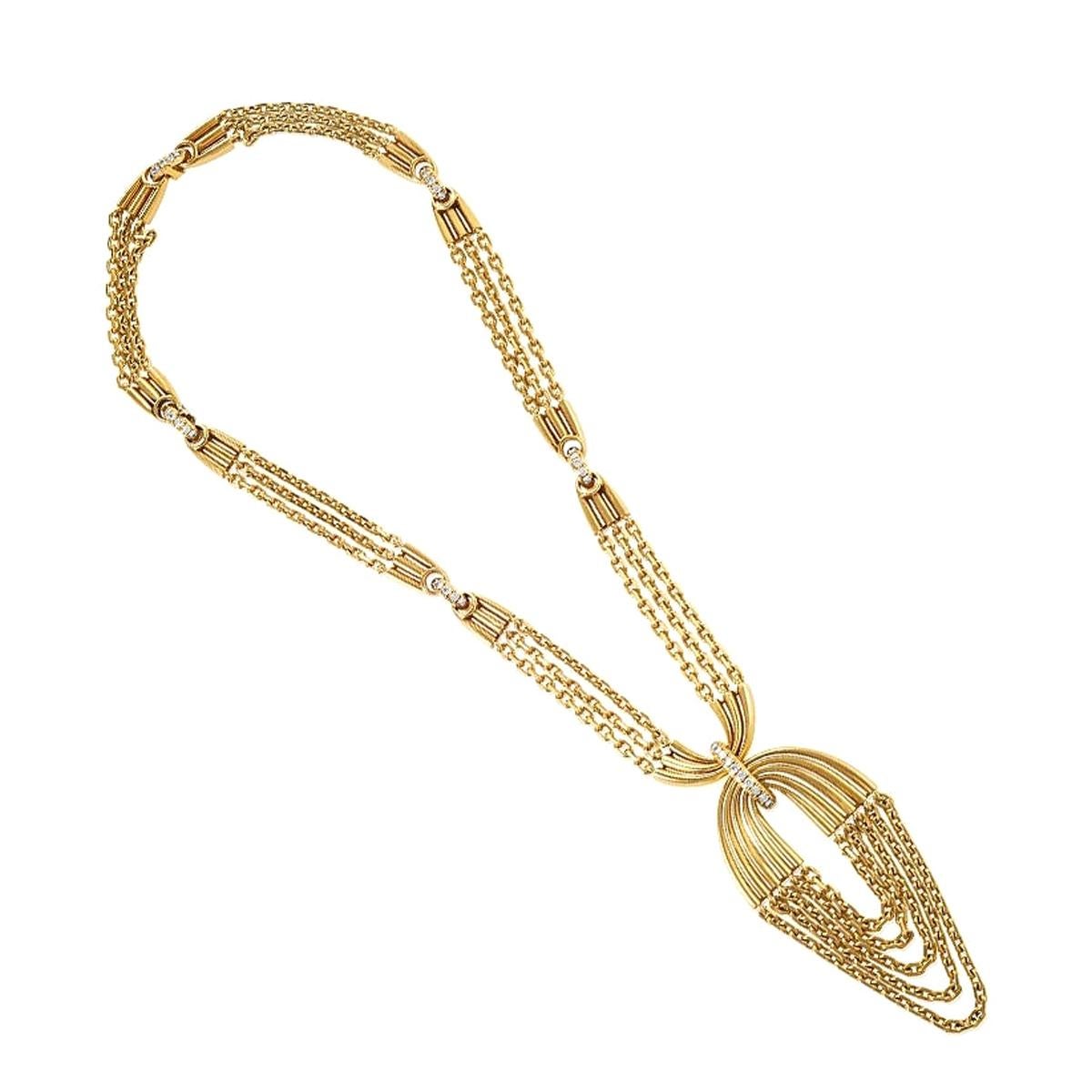 Van Cleef & Arpels Gold Pendant Necklace 