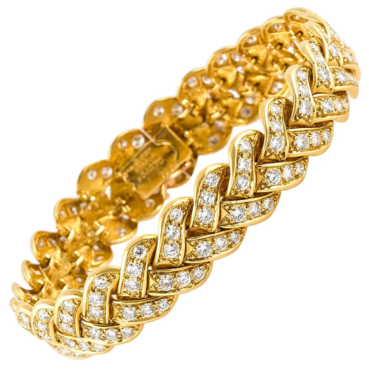 Van Cleef & Arpels Gold and Diamonds Bracelet