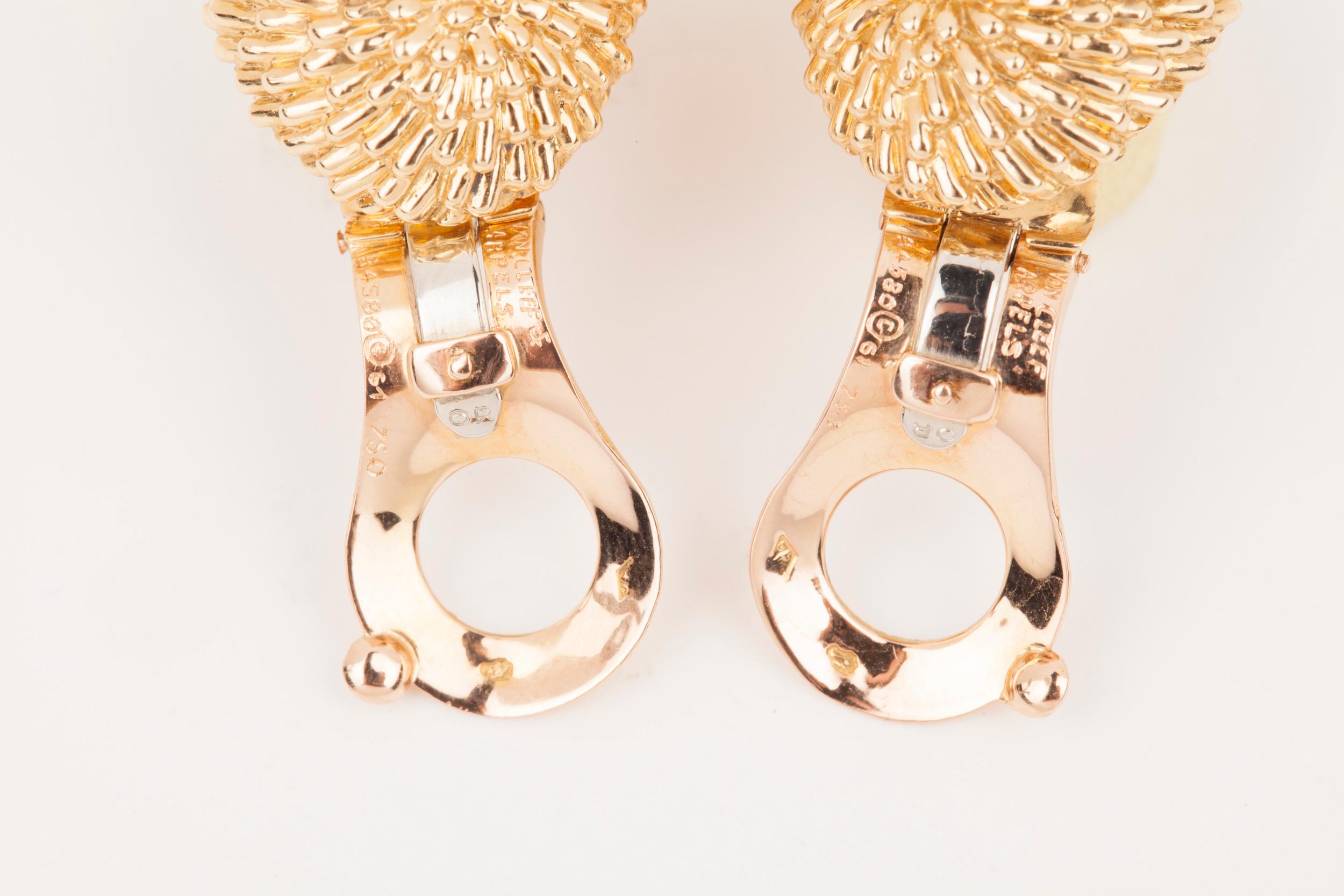 Van Cleef & Arpels Gold and Diamonds Earrings 1