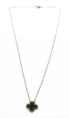 Van Cleef & Arpels Gold Black Vintage Alhambra Necklace