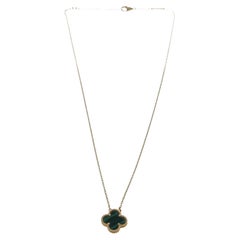 Van Cleef & Arpels Gold Black Vintage Alhambra Necklace