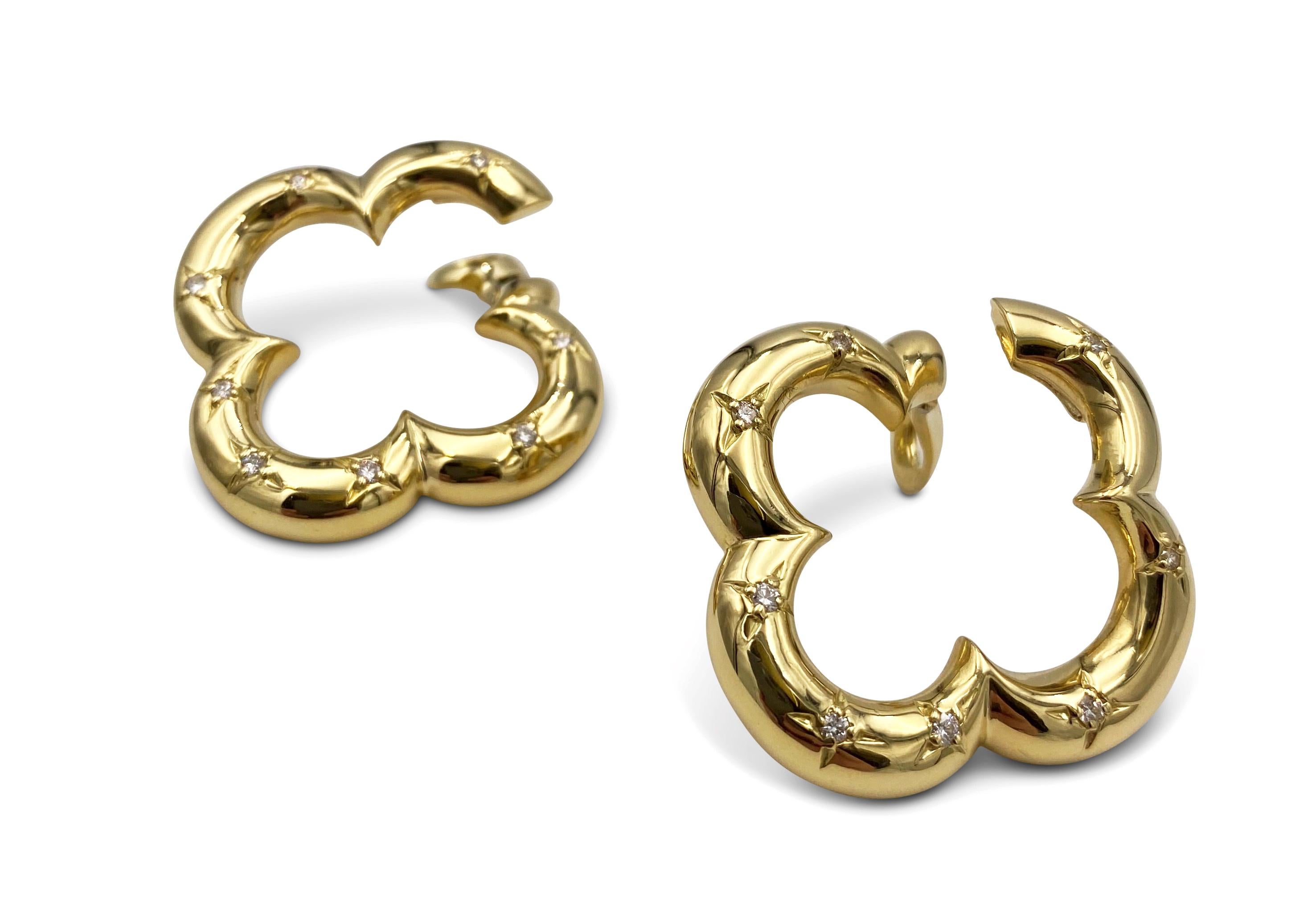 van cleef earrings alhambra gold