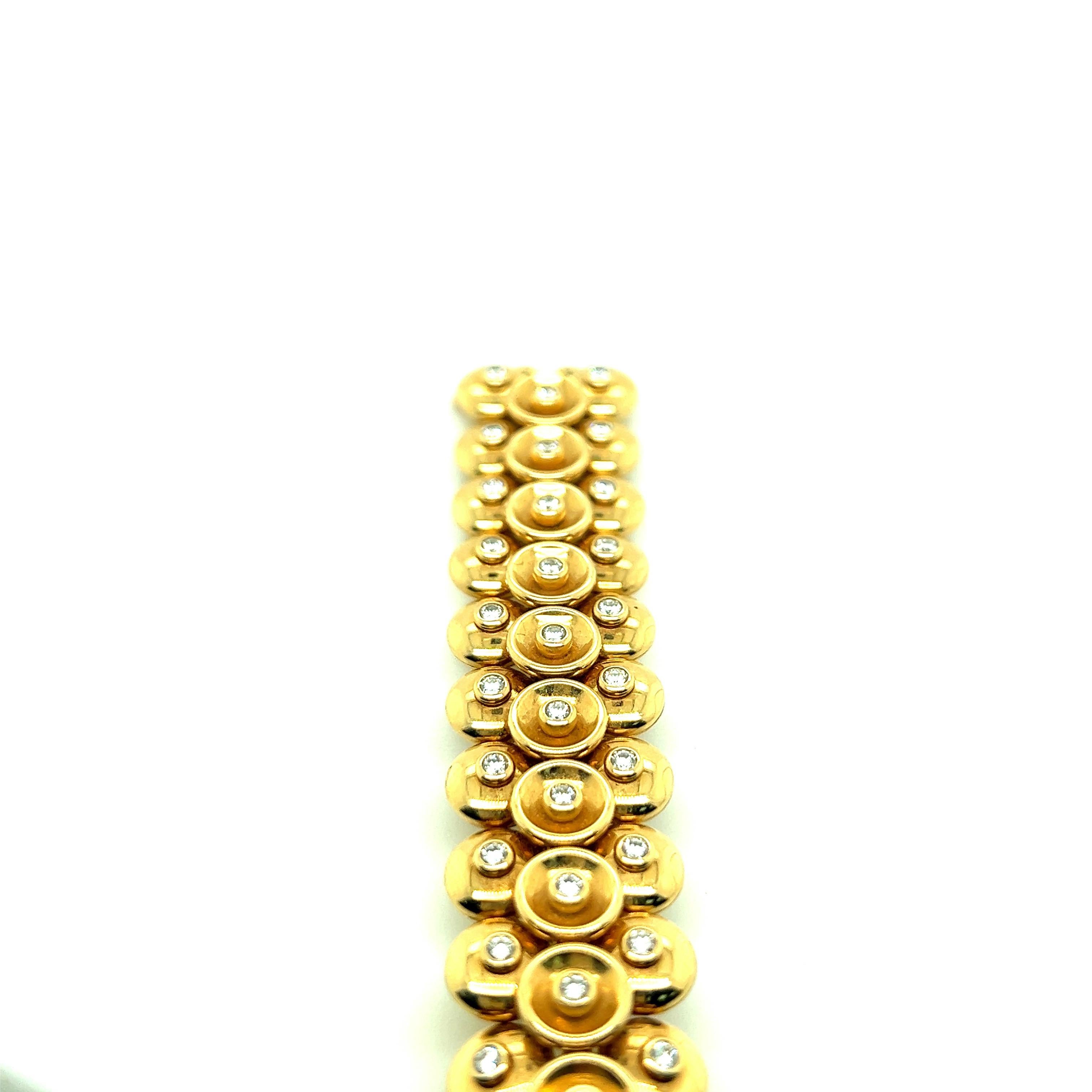 Van Cleef & Arpels Gold-Diamant-Damenarmbanduhr im Angebot 2