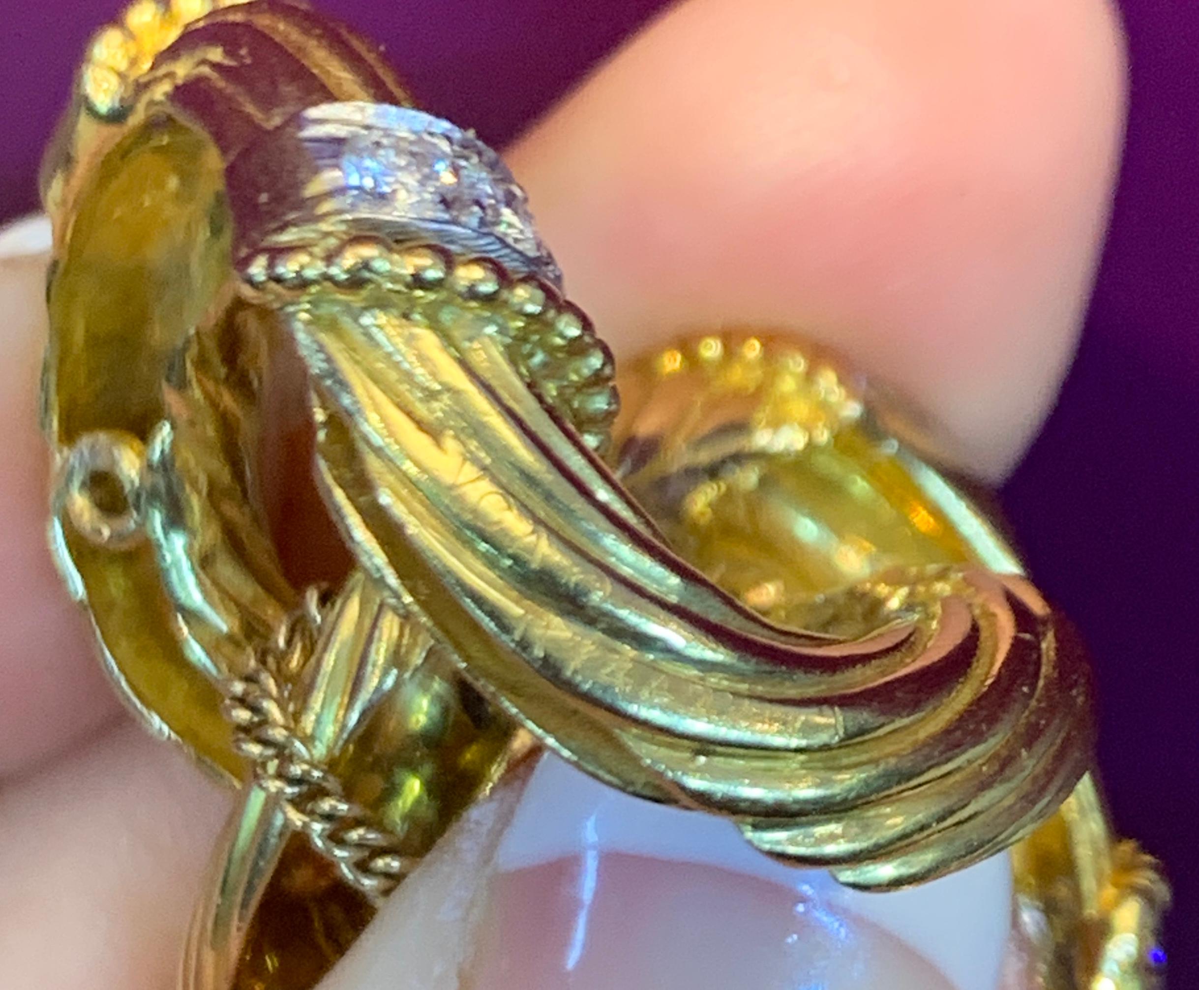 Van Cleef & Arpels Gold and Diamond Link Bracelet 5