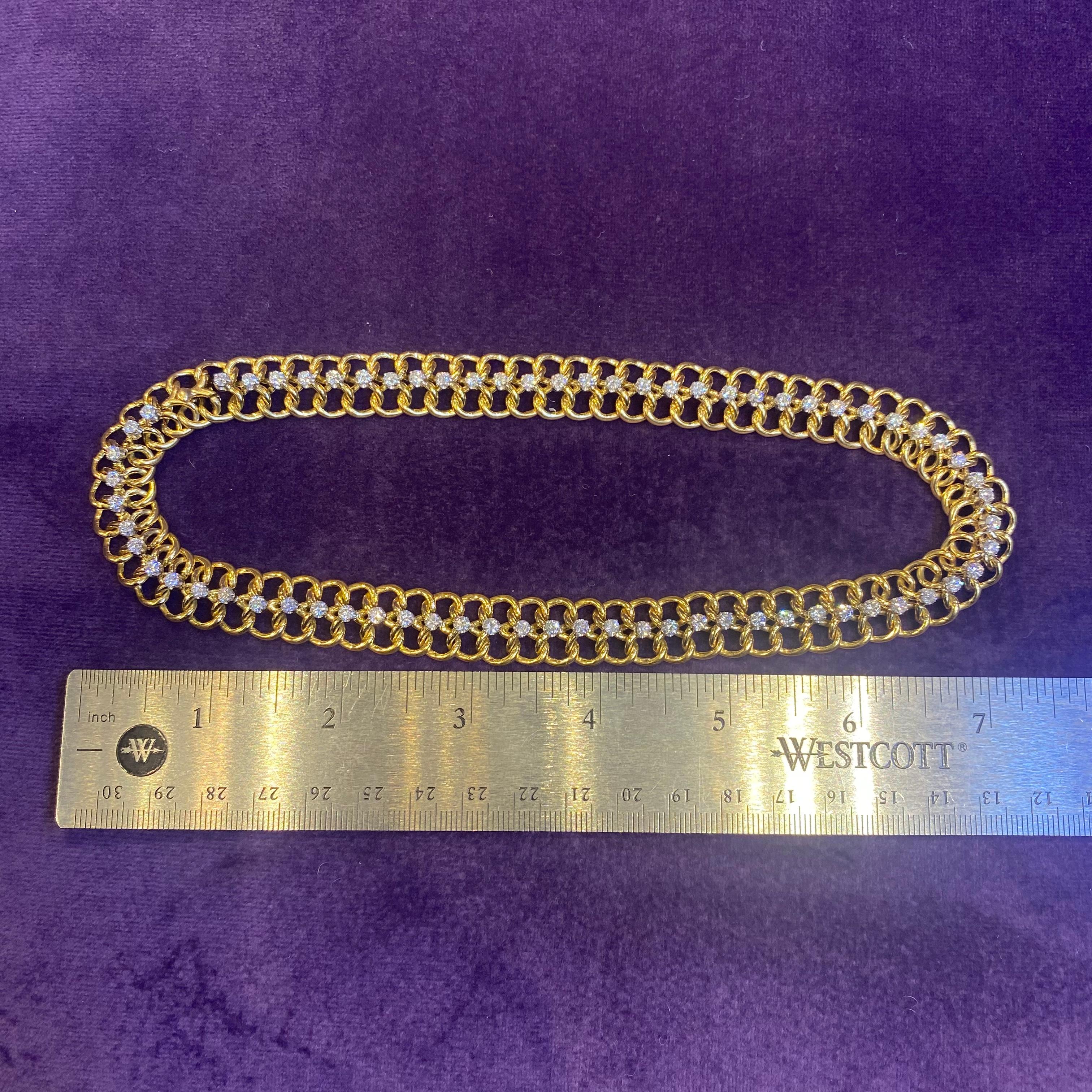 Van Cleef & Arpels Gold & Diamond Necklace For Sale 3