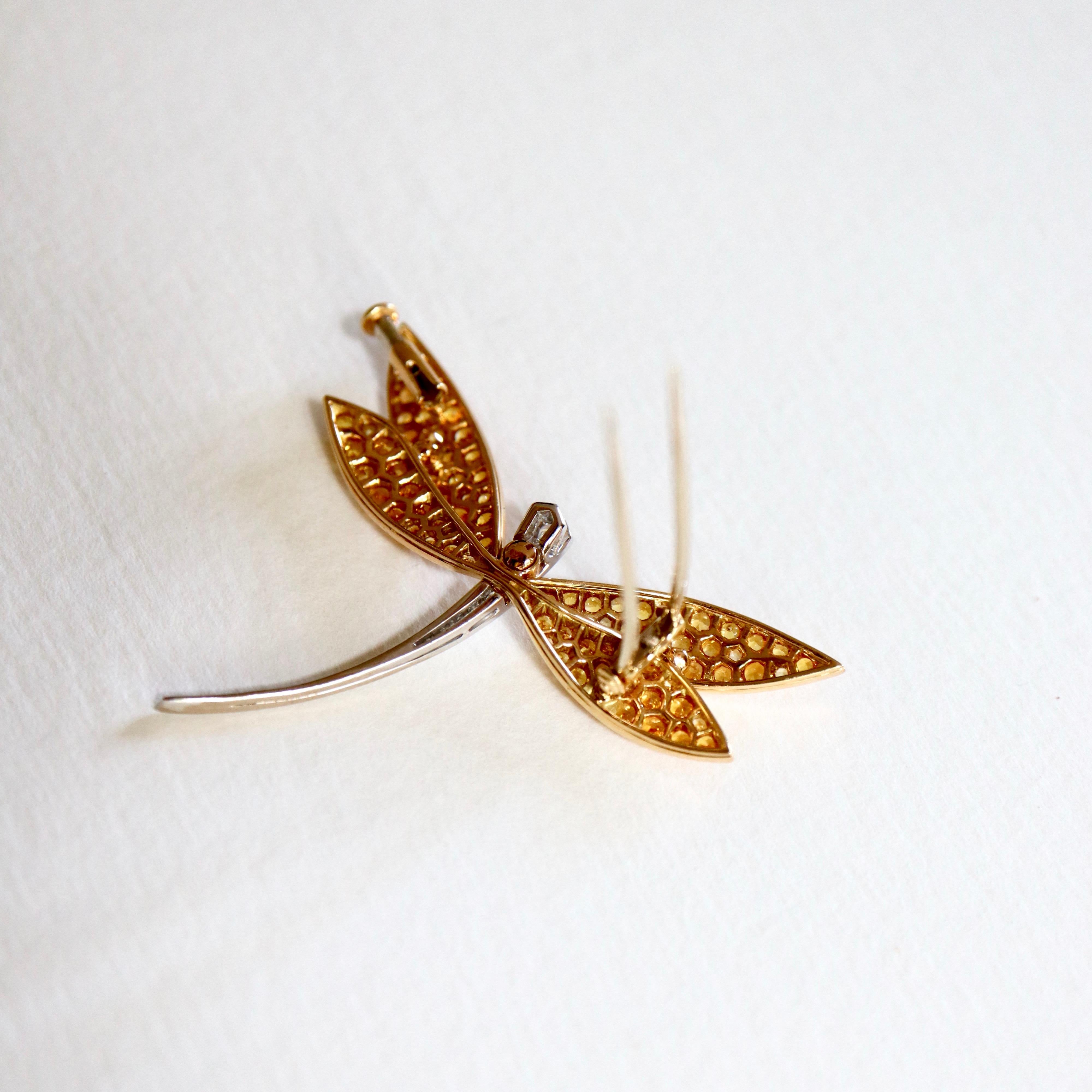 jon richard dragonfly brooch