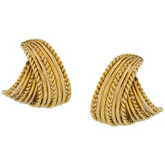 Van Cleef & Arpels Gold Earrings, circa 1950s