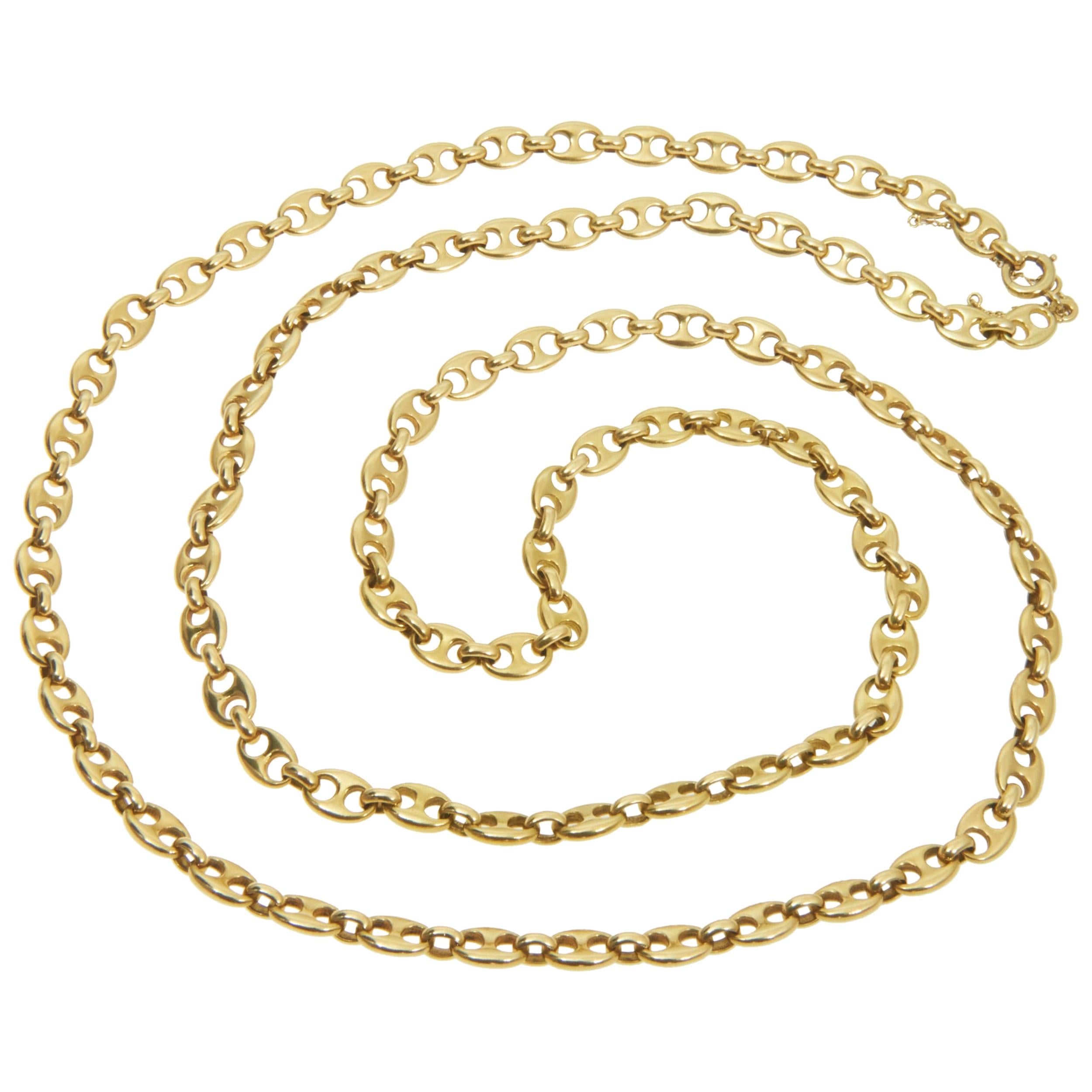 Van Cleef & Arpels Gold Gucci-Style Anchor Link Chain, circa 1975