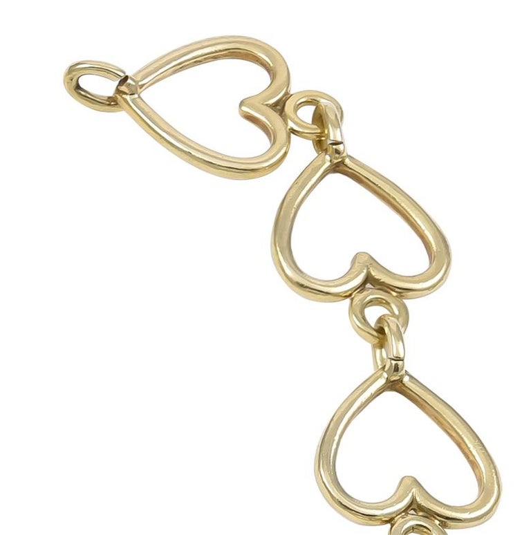 Van Cleef and Arpels Gold Heart Bracelet at 1stDibs van cleef heart