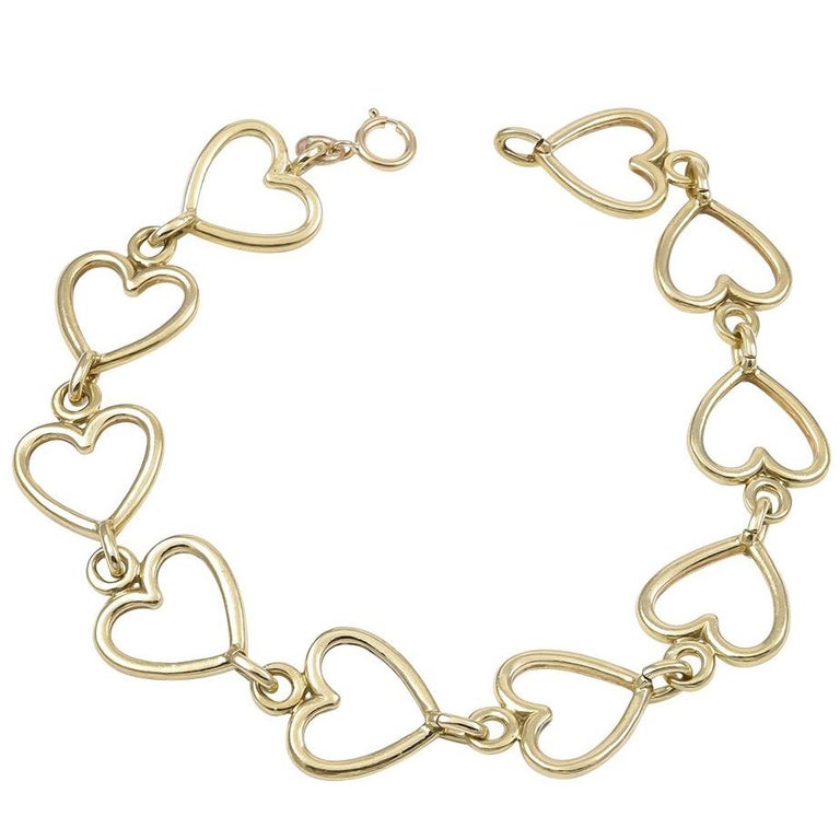 Van Cleef and Arpels Gold Heart Bracelet at 1stDibs van cleef heart