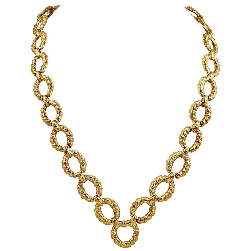 Van Cleef & Arpels Gold Link Necklace