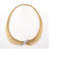 Van Cleef & Arpels "Angel Hair" Gold and Diamond Necklace