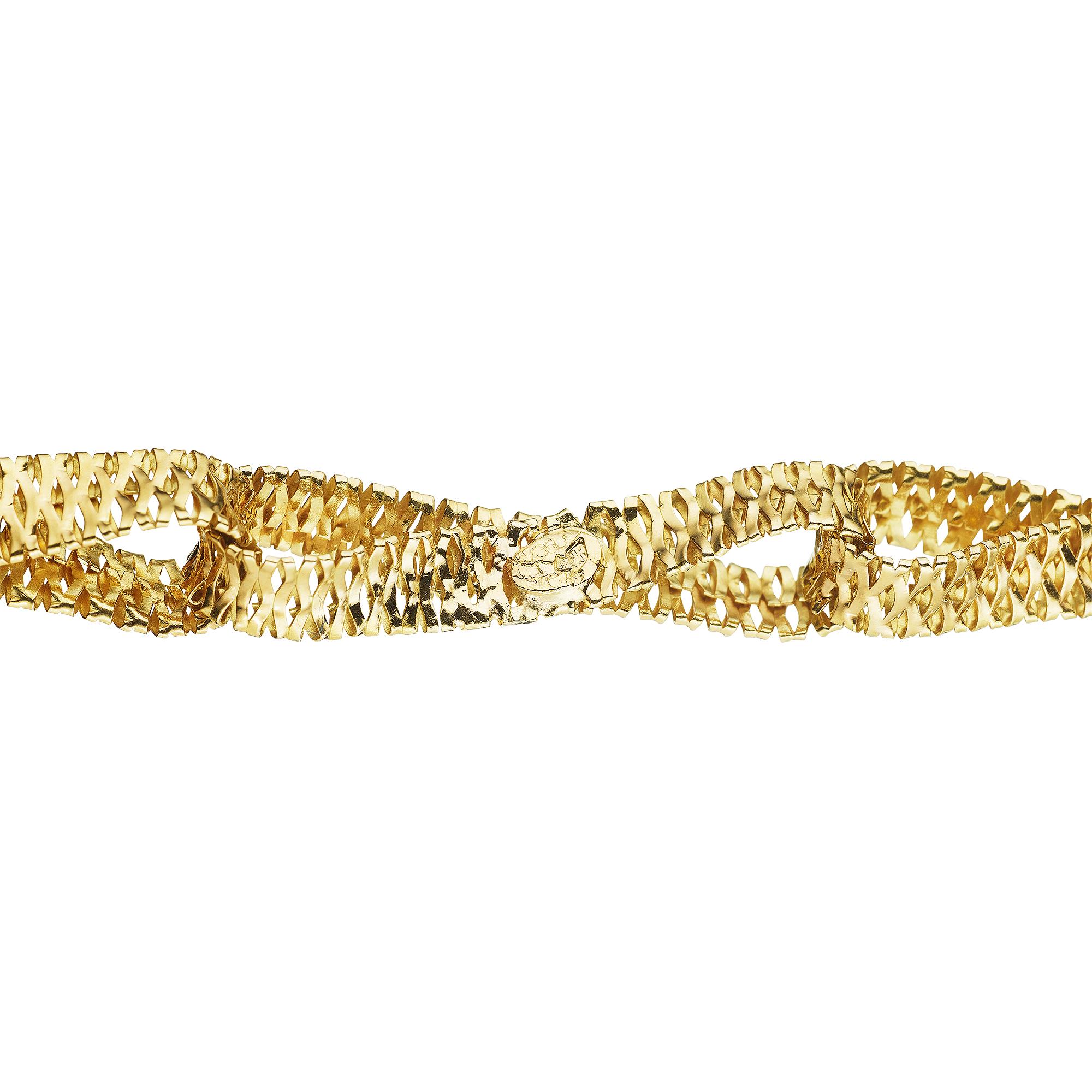 gold ribbon chain
