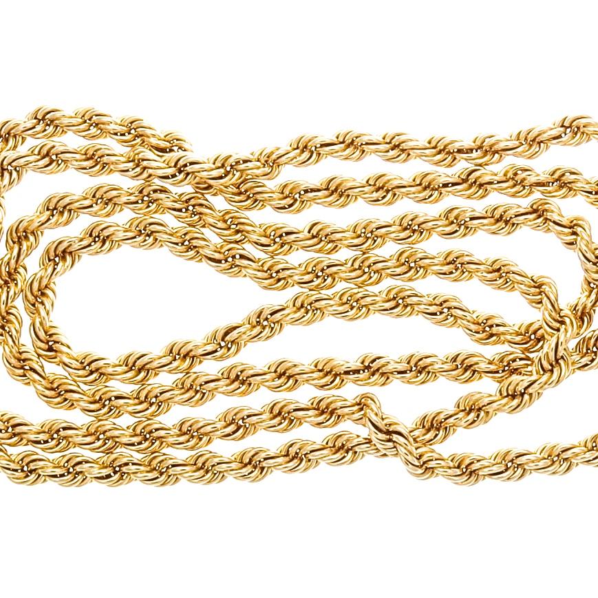 Van Cleef & Arpels proves that simplicity is the ultimate sophistication. Featuring glistening 18k gold twisted into the classic rope motif. Signed VCA, numbered and stamped with French hallmarks.