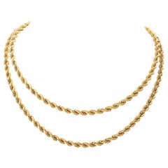 Van Cleef & Arpels Gold Rope Necklace