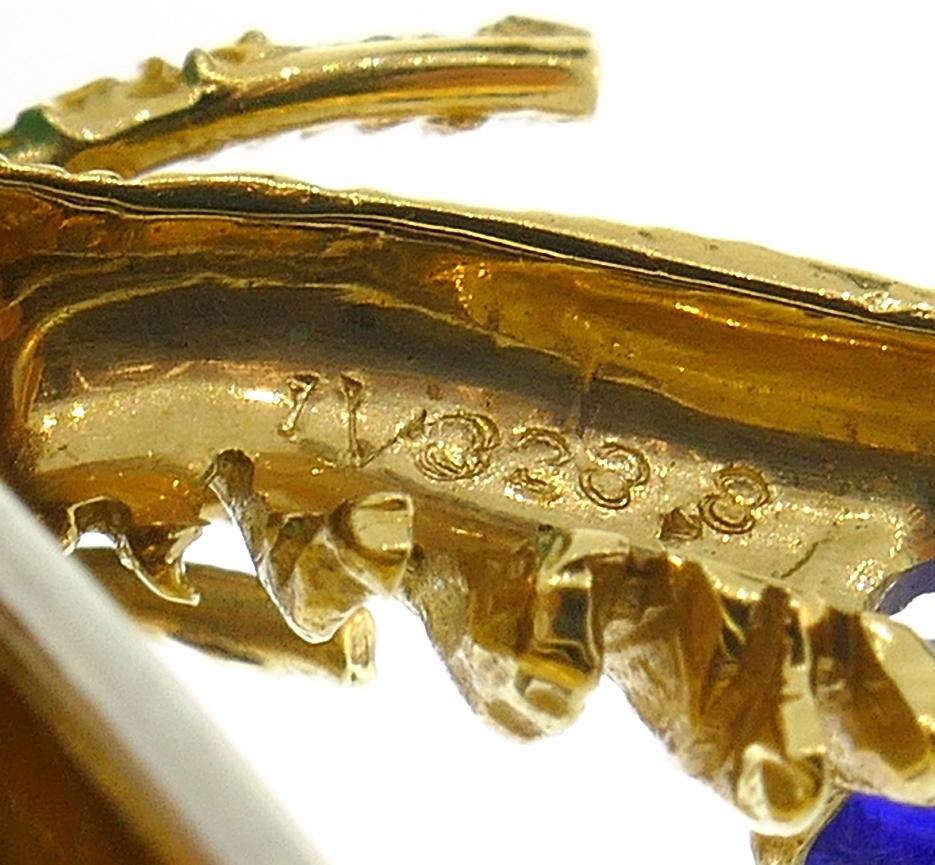 Van Cleef & Arpels Gold Scarecrow Brooch Pin Clip Gemstones Vintage 2