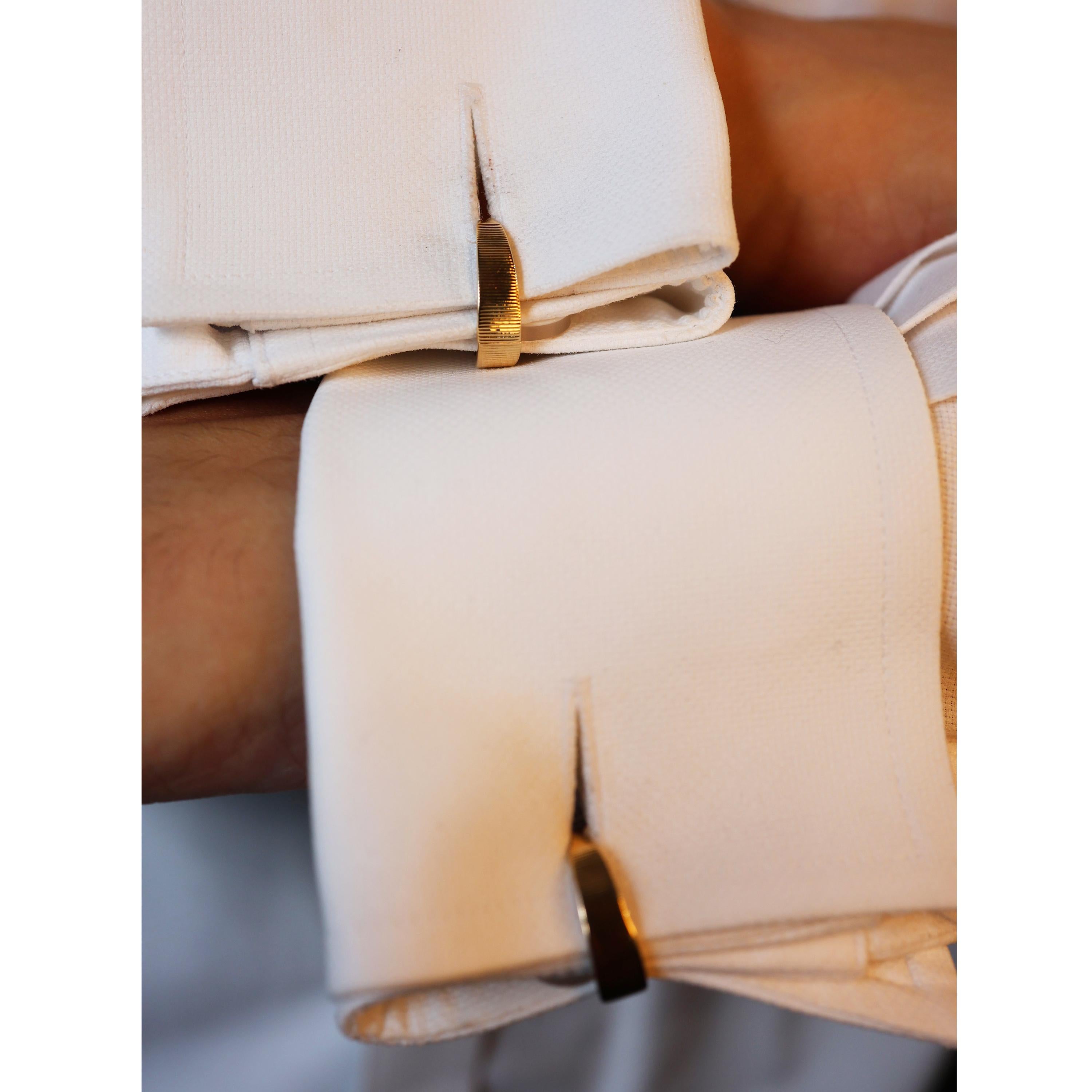 Van Cleef & Arpels Manschettenknöpfe mit goldenem Steigbügel, um 1960 Herren im Angebot