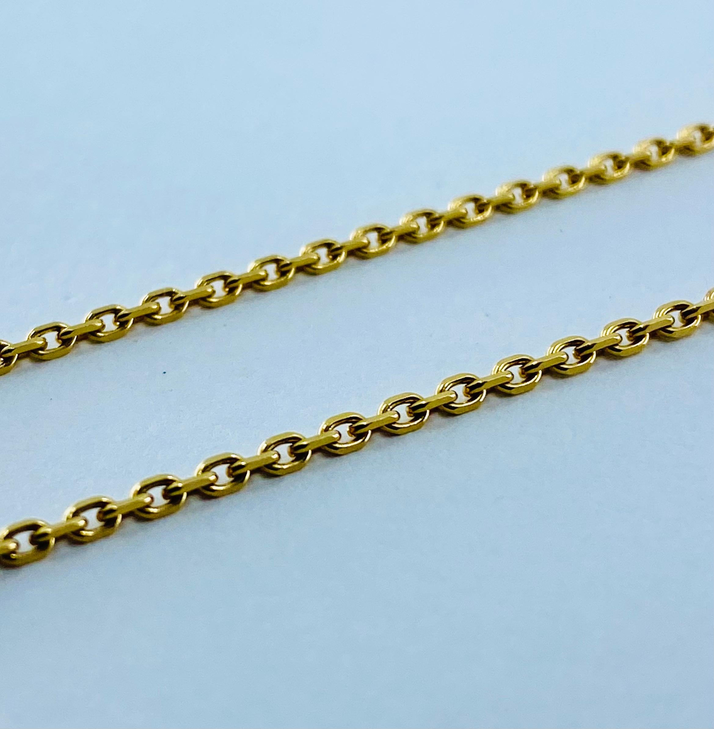 Van Cleef & Arpels Gold-Tigerauge-Halskette im Angebot 1