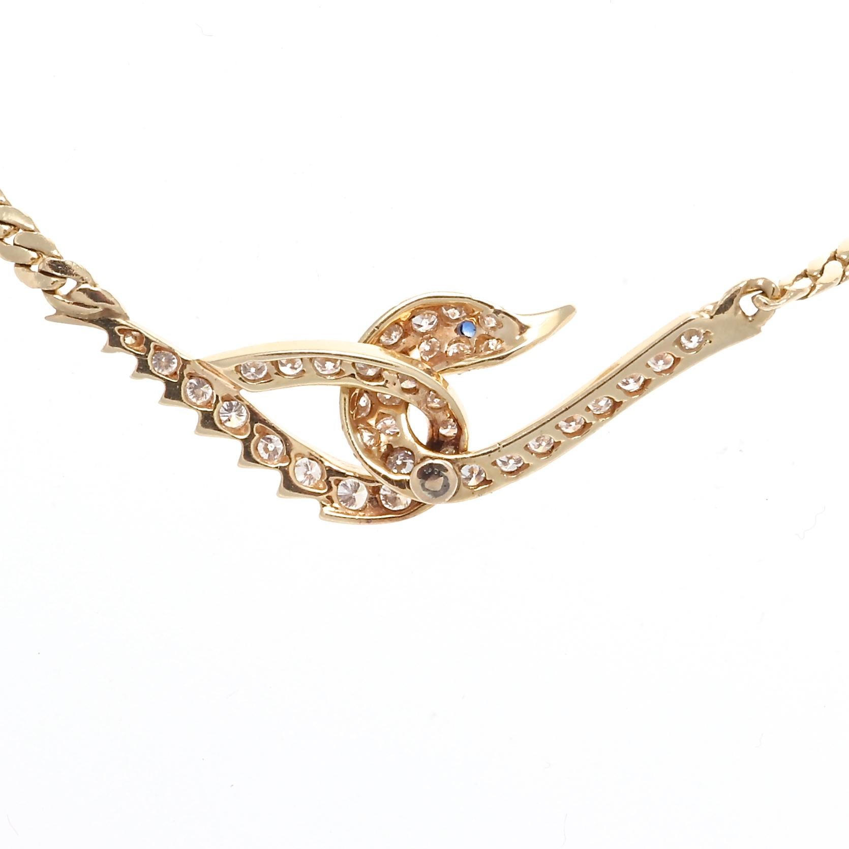 goose necklace gold