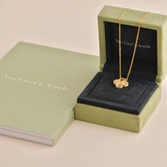 Van Cleef & Arpels Guilloché Vintage Alhambra Yellow Gold Pendant