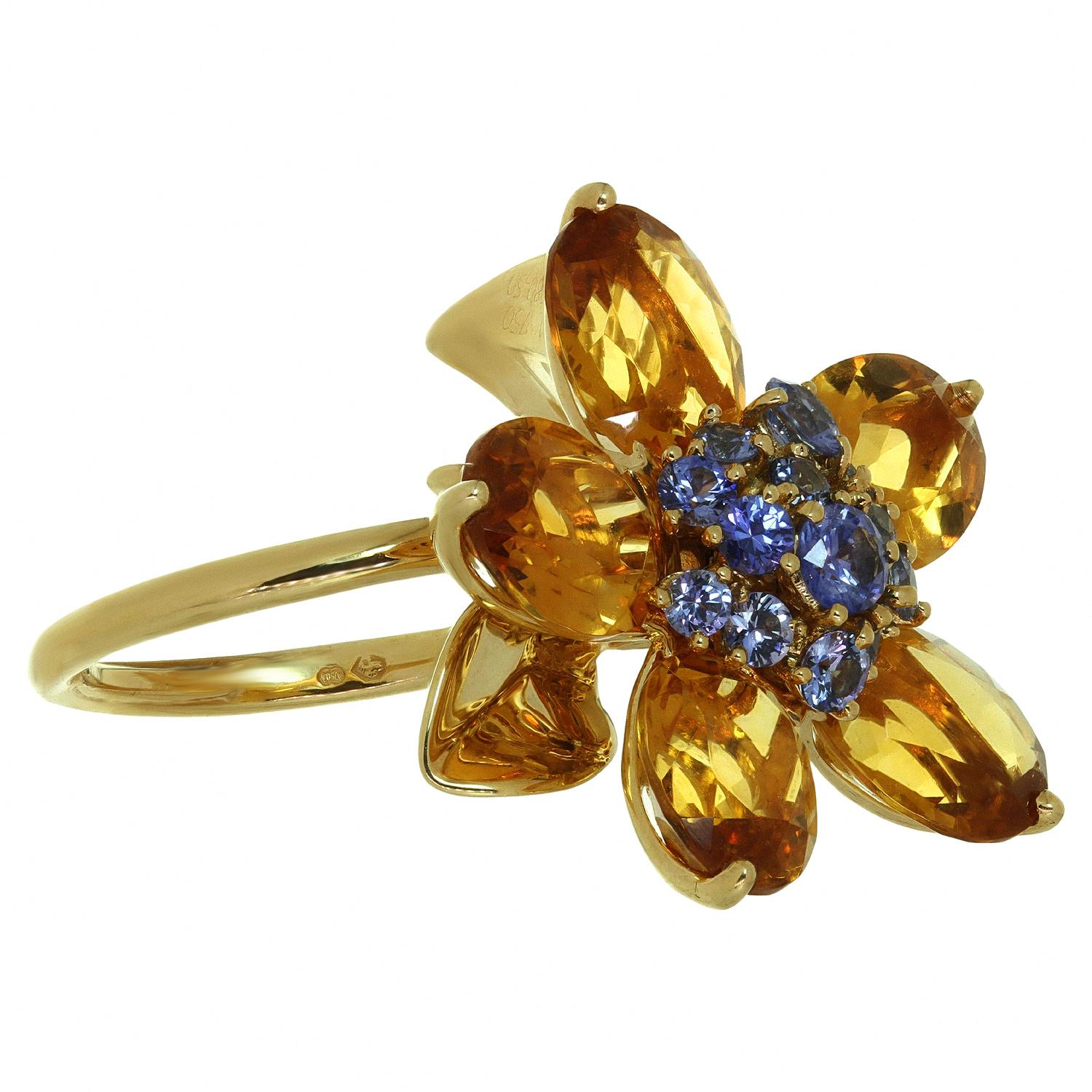 van cleef flower ring
