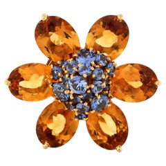 Van Cleef & Arpels Hawaii Ciondolo Spilla e Charms Oro giallo 18 carati