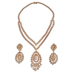 Van Cleef & Arpels Indian-Inspired Convertible Diamond Necklace & PendantEarring