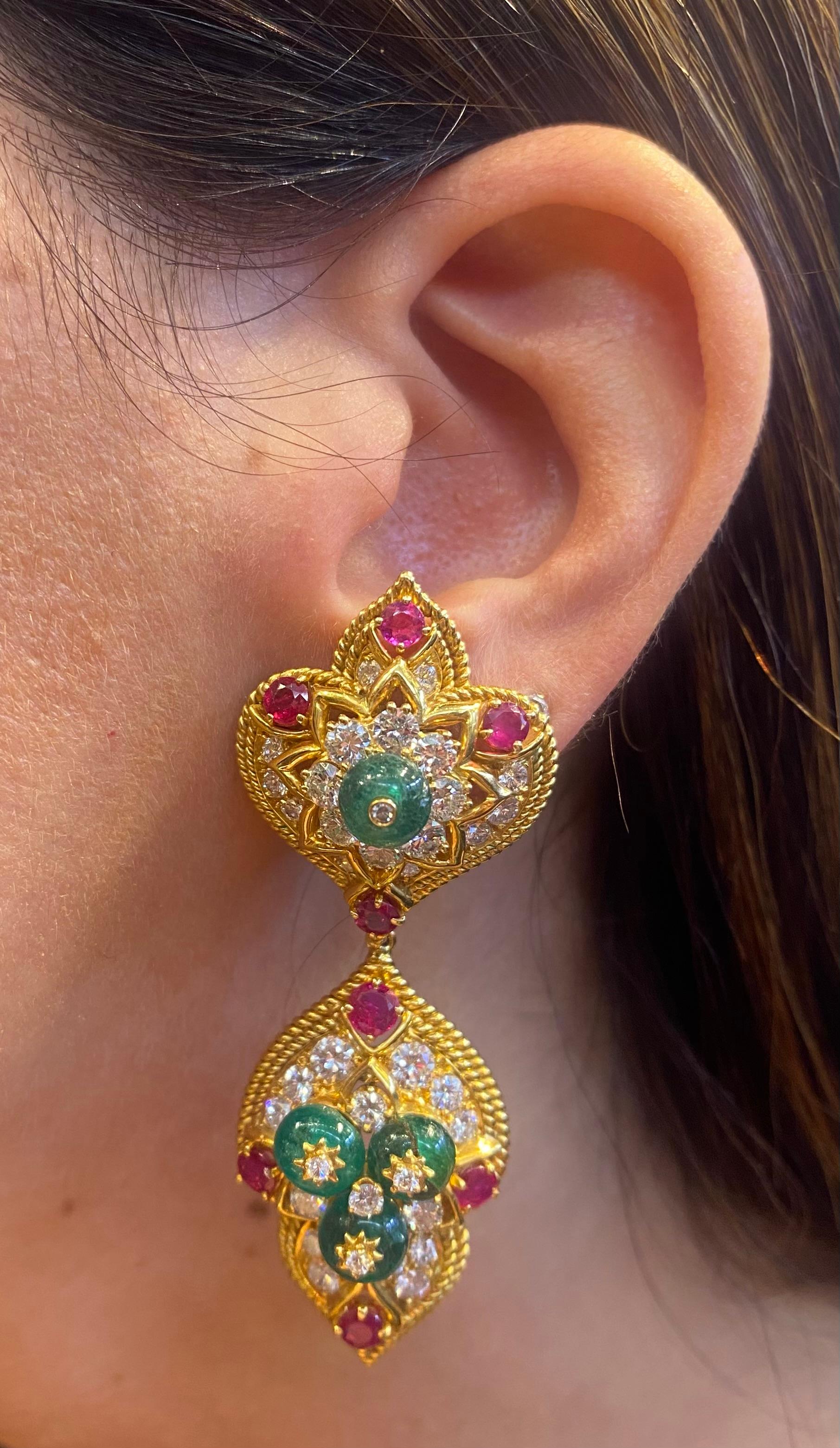 van cleef inspired earrings