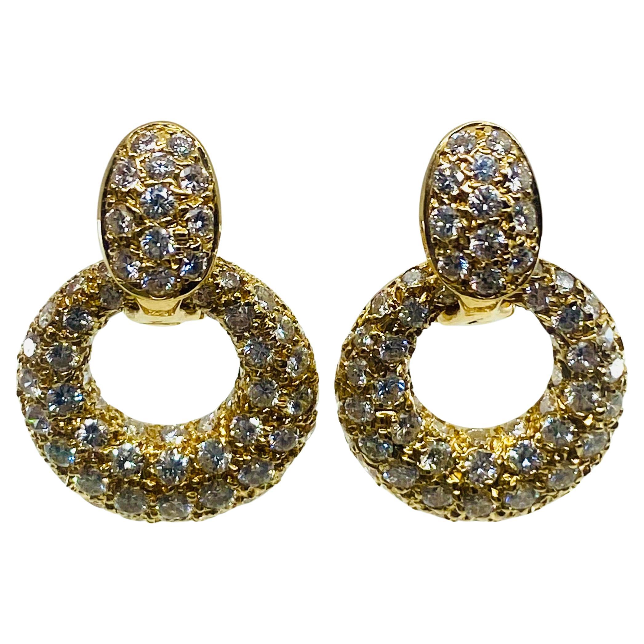 Women's Van Cleef & Arpels Interchangeable Earrings 18k Gold