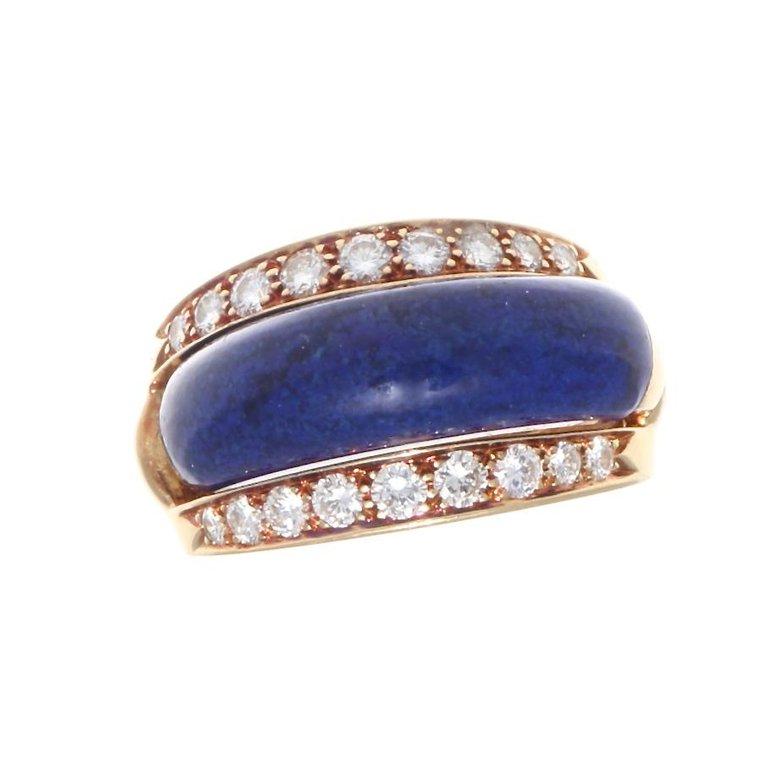 Van Cleef & Arpels Interchangeable Gemstone Diamond Gold Ring 8
