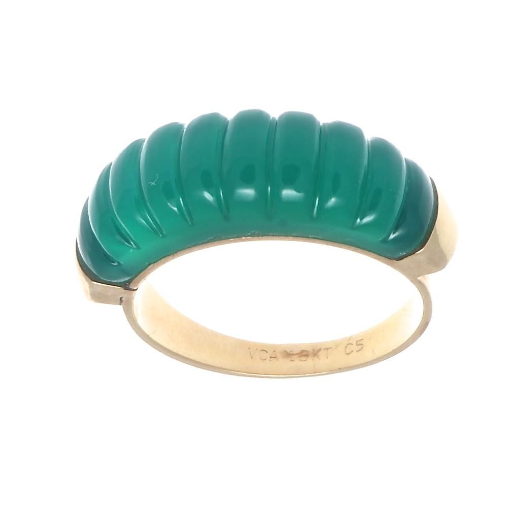 Van Cleef & Arpels Interchangeable Gemstone Diamond Gold Ring 9