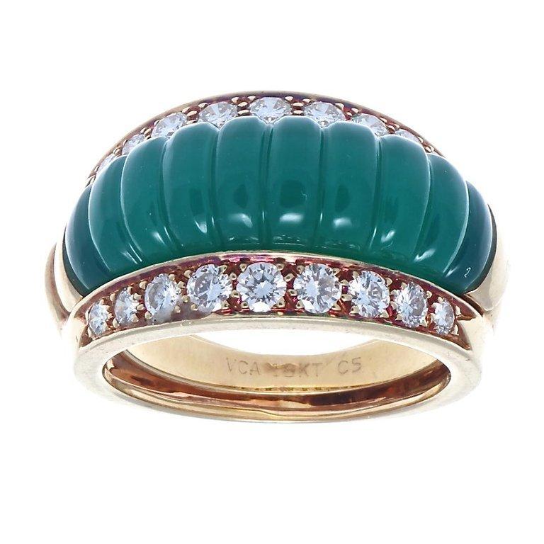 Van Cleef & Arpels Interchangeable Gemstone Diamond Gold Ring 1