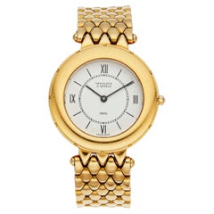 Van Cleef & Arpels La Collection 31mm 18K Gold Wabenarmband Quarzuhr