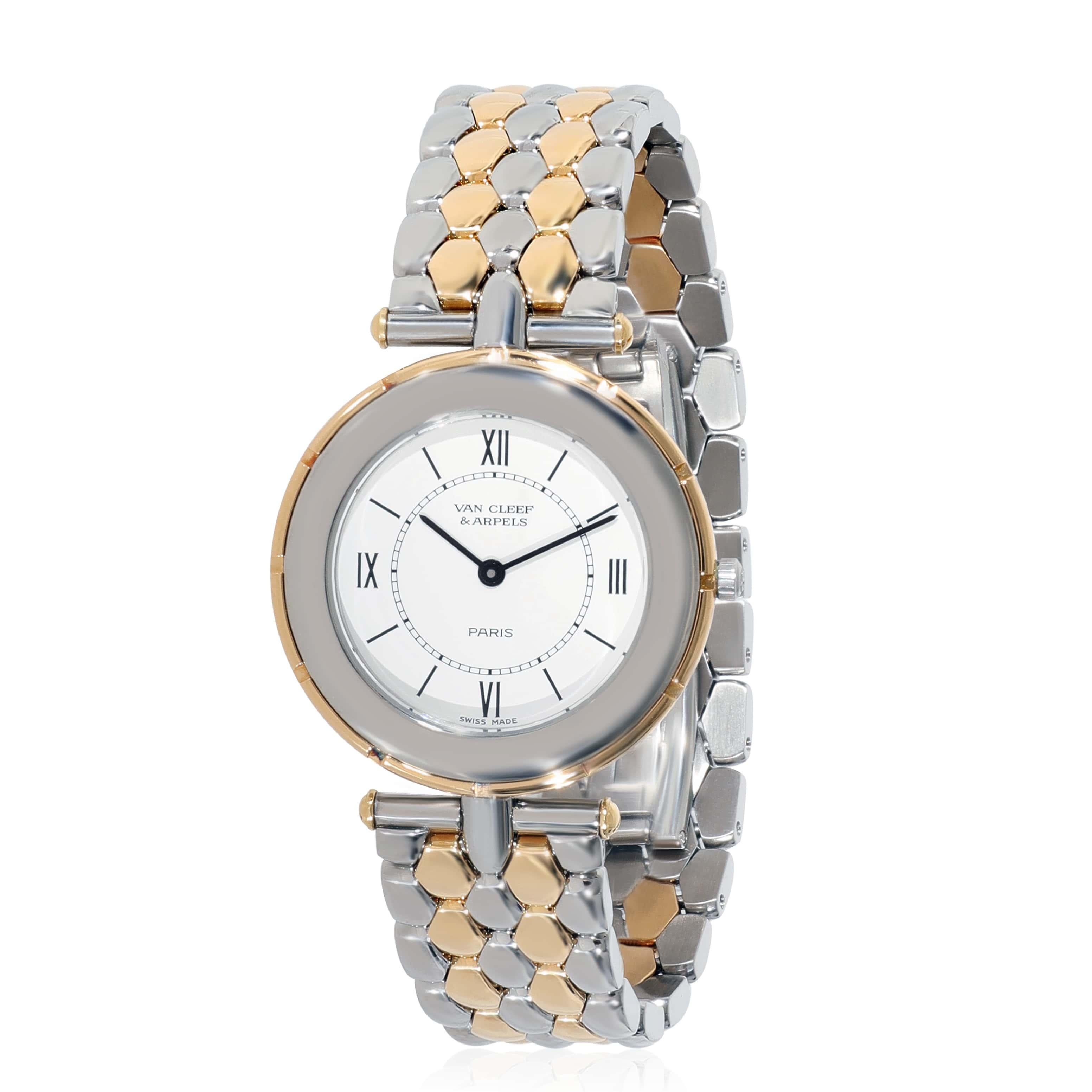Femenino o masculino Reloj unisex Van Cleef & Arpels La Collection 43 107 Hx4 de acero inoxidable de 18 quilates