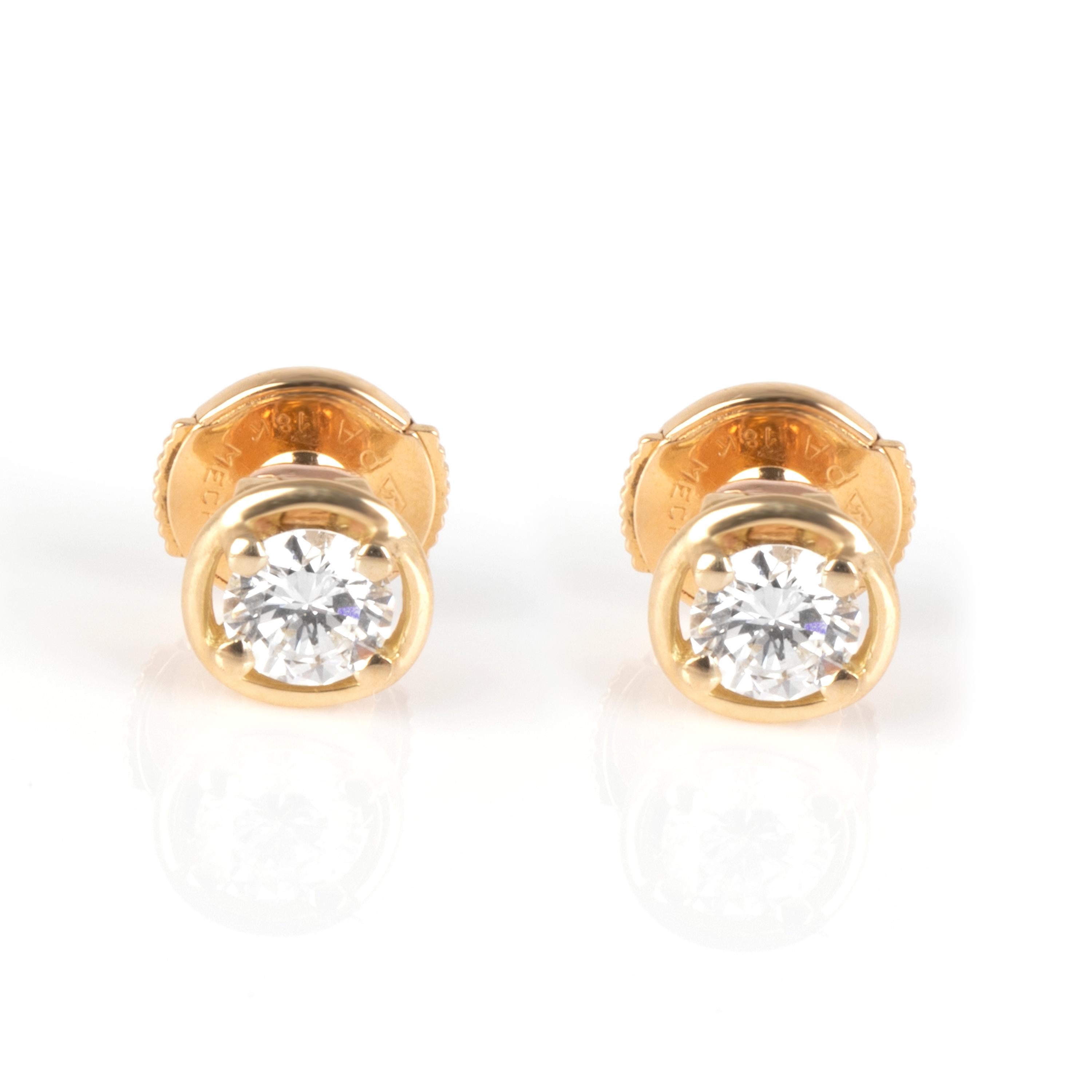 Pear Cut Van Cleef & Arpels La Pluie Diamond Drop Earrings in 18K Yellow Gold D VVS1 1