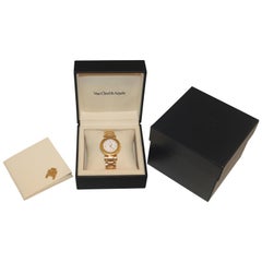 Van Cleef & Arpels Ladies 18 Karat Yellow Gold Dress Watch